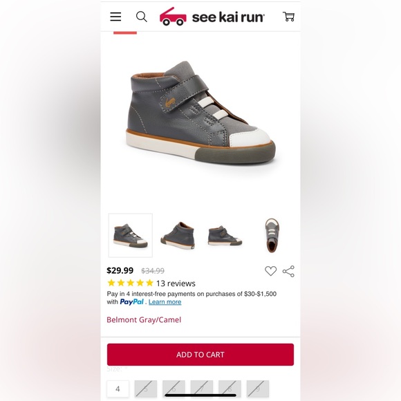 See Kai Run high top sneaker - Picture 8 of 8